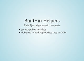 Working with Javascript in Rails