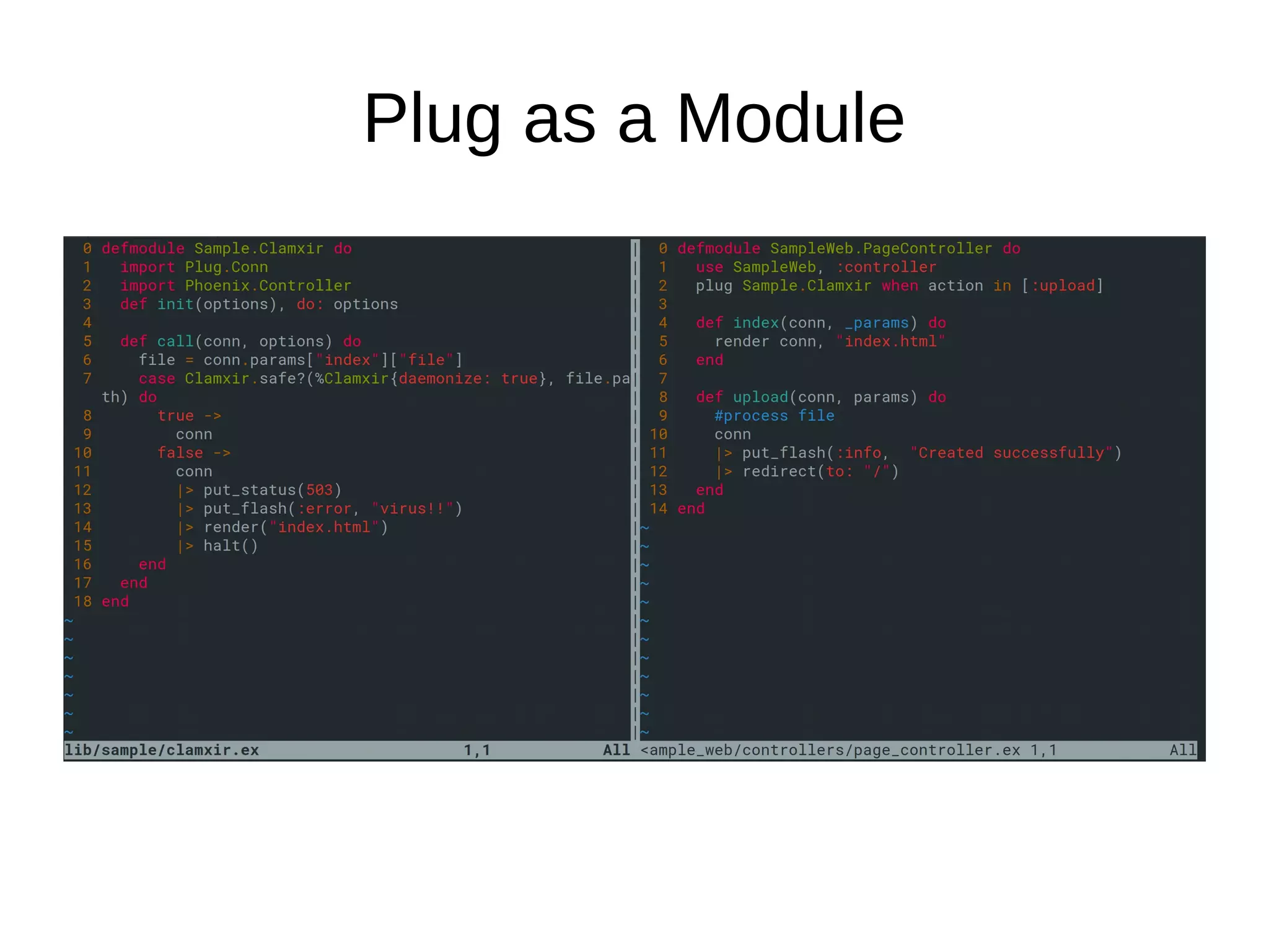 Plug as a Module
 