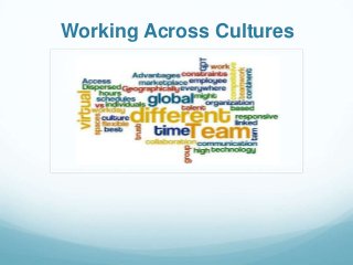 Working Across Cultures

 