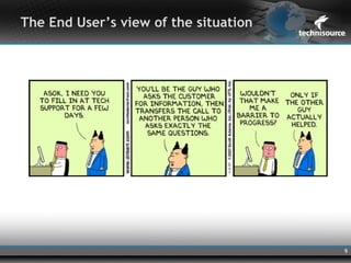 The End User’s view of the situation




                                       9
 