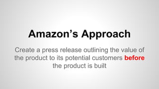 Work Back Amazon Method Working Backwards the Amazon Way | PPTX