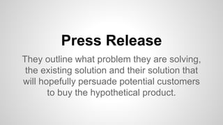 Work Back Amazon Method Working Backwards the Amazon Way | PPTX