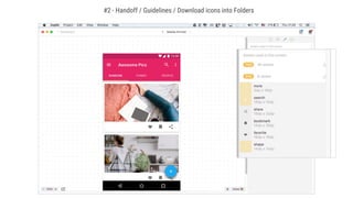 #2 - Handoff / Guidelines / Download icons into Folders
 
