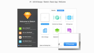 #1 - UX/UI Design / Sketch / Basic App / Welcome
 