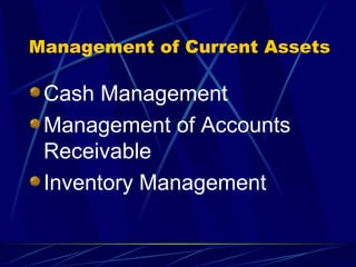 Working Capital Management-B.V.Raghunandan Slide 9