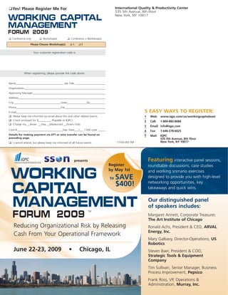 Working Capital East