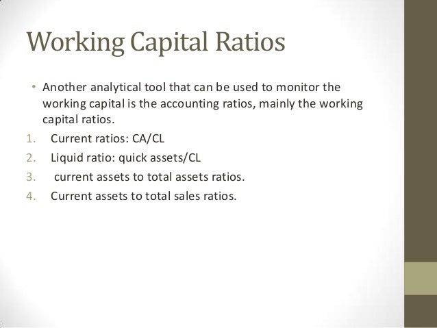 working capital ratios juve cenitdelacabrera co