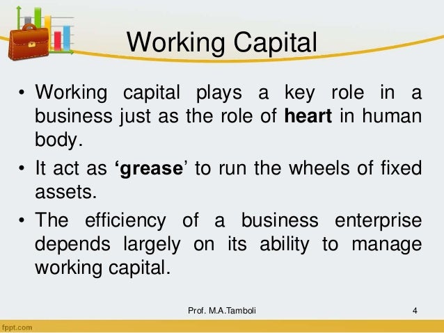 working captial