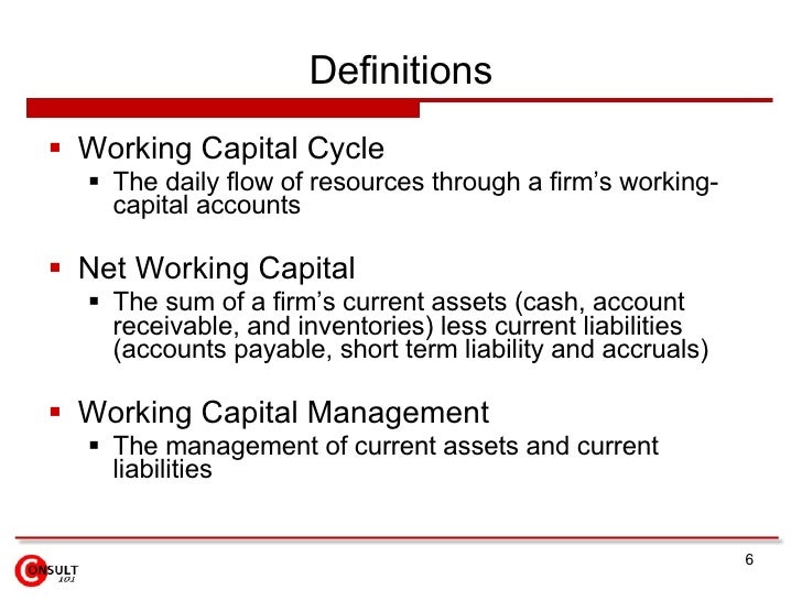 what is working capital management what is working capital management