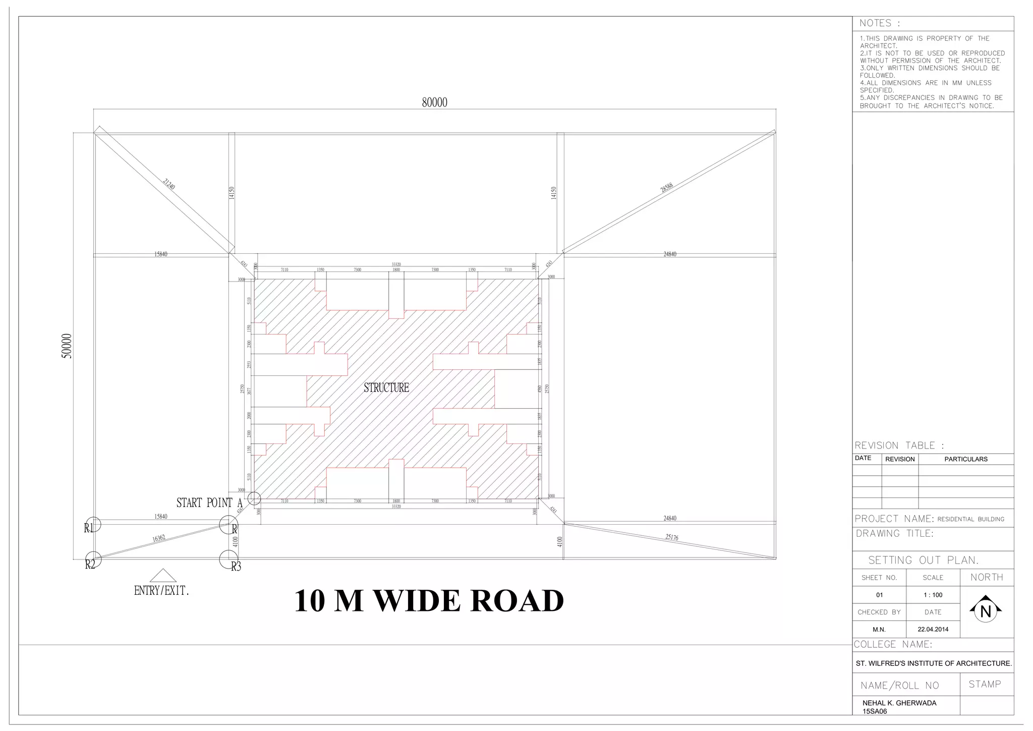 Working drawing of a residential building. | PDF