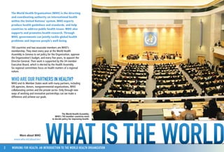 An Introduction of the WORLD HEALTH ORGANIZATION | PDF
