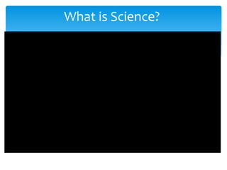 What is Science? 
 