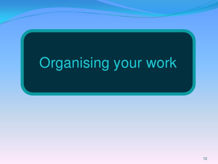 working independently