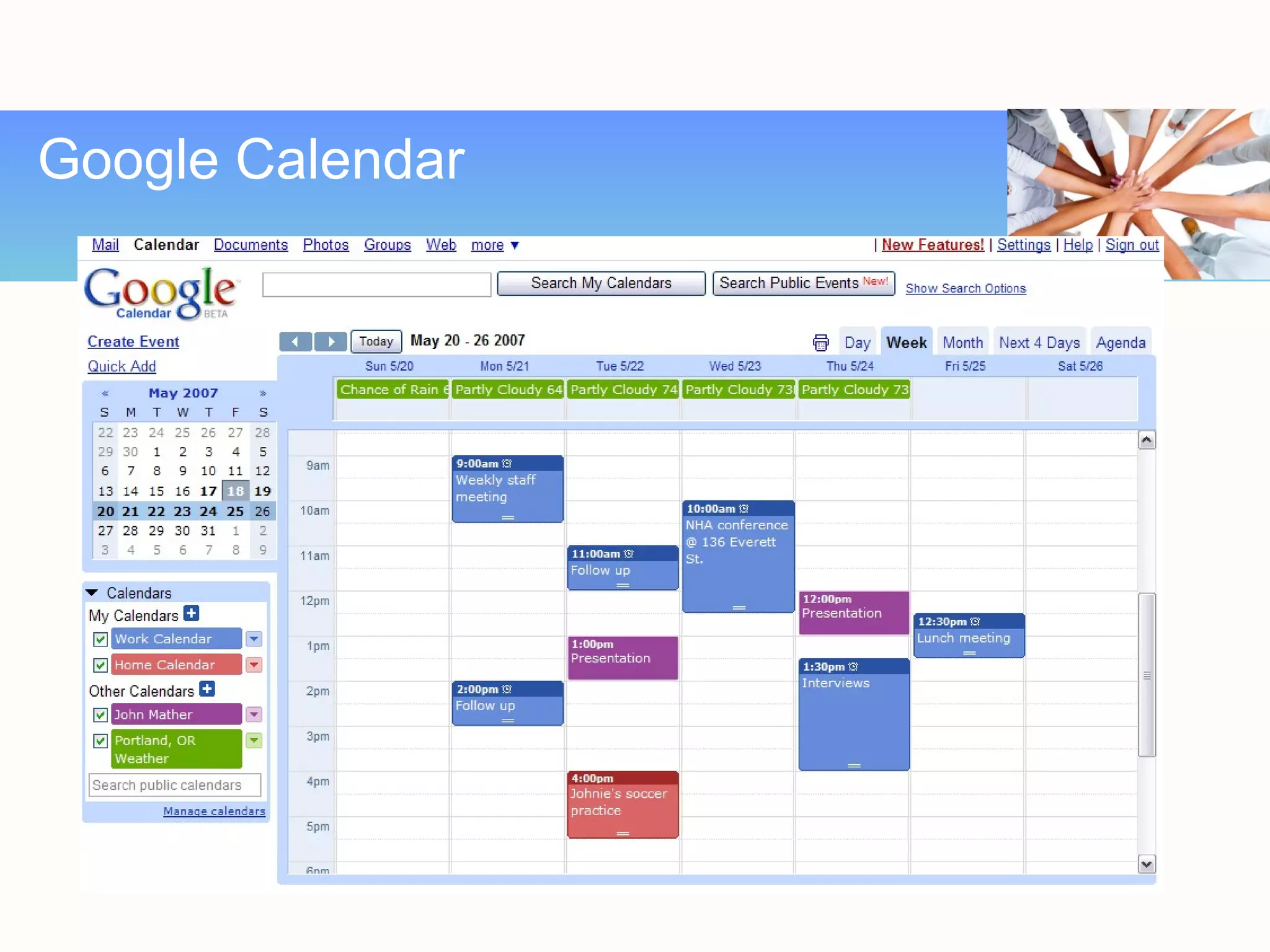 Google Calendar
 