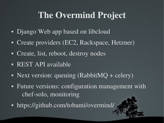 Working in the multi-cloud with libcloud | PPT