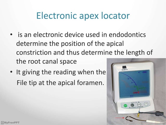 Working length determination apex and the methods | PPTX | Dental ...