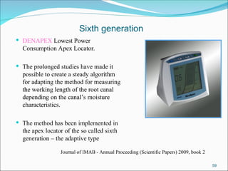 Working length determination and apex locator.ppt