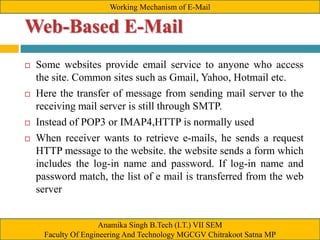 Working mechanism of e mail | PPTX