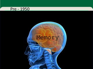 Pre - 1950




             Memory
 