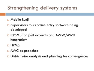 Working multisectorally to improve maternal and child nutrition in India: Odisha experience, Presentation by Arti Ahuja