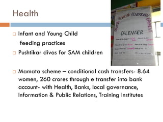 Working multisectorally to improve maternal and child nutrition in India: Odisha experience, Presentation by Arti Ahuja