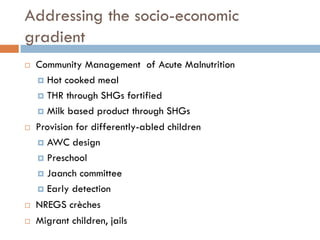 Working multisectorally to improve maternal and child nutrition in India: Odisha experience, Presentation by Arti Ahuja