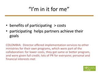 Multisectoral Approaches for Improving Nutrition: Lessons from Global Experiences