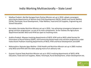 Multisectoral Approach to Nutrition: India, Presentation by Suneetha Kadiyala