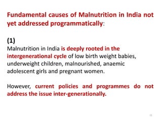 Working multisectorally to improve maternal and child nutrition in India: The Karnataka Comprehensive Nutrition Mission