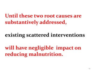 Working multisectorally to improve maternal and child nutrition in India: The Karnataka Comprehensive Nutrition Mission