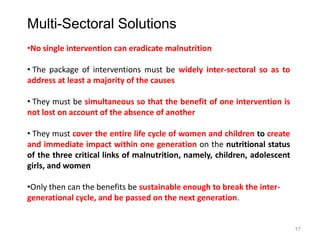 Working multisectorally to improve maternal and child nutrition in India: The Karnataka Comprehensive Nutrition Mission