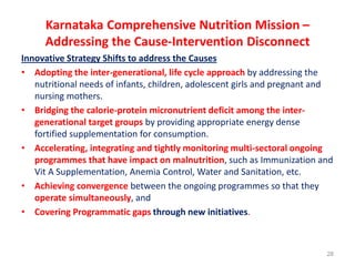 Working multisectorally to improve maternal and child nutrition in India: The Karnataka Comprehensive Nutrition Mission