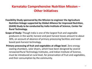 Working multisectorally to improve maternal and child nutrition in India: The Karnataka Comprehensive Nutrition Mission