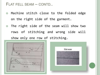 Working of common seams | PPTX