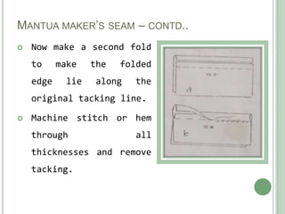 Working of common seams | PPTX