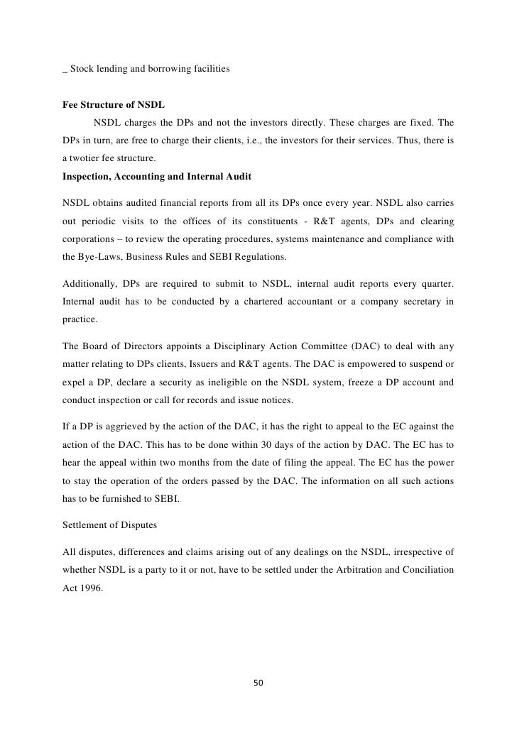 Depository system of stock trading in india