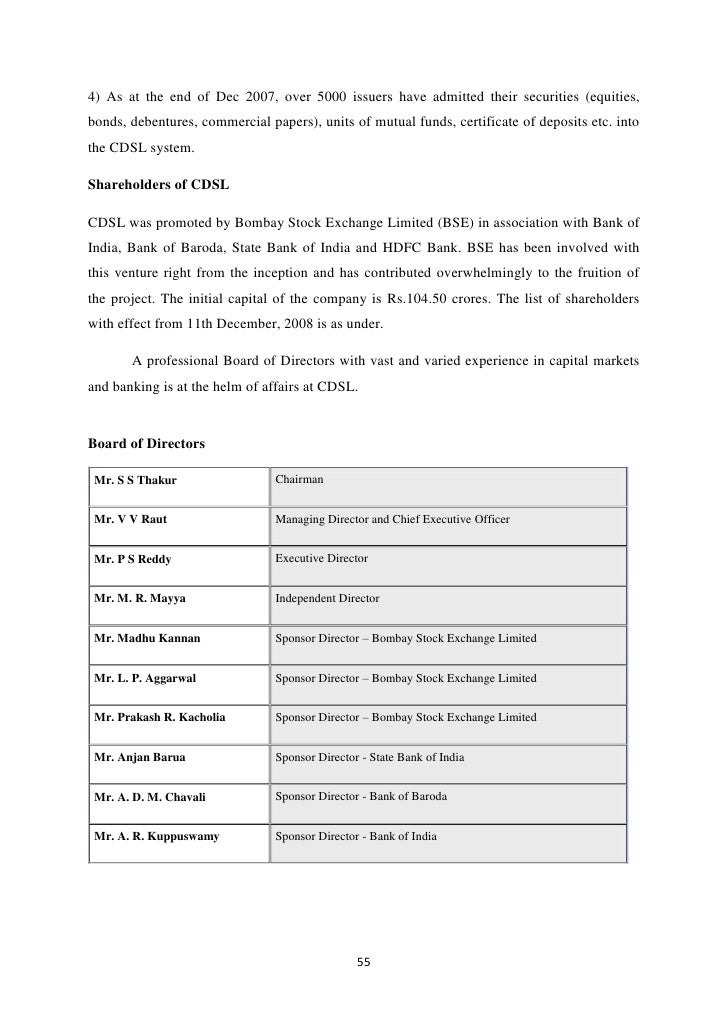 Depository system of stock trading in india
