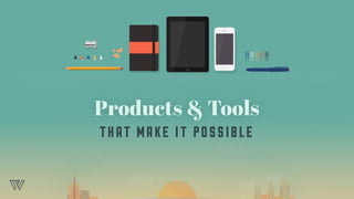 Products & Tools
TH AT MA KE IT PO S S IB LE
 