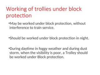 Working of Push Trolley, Lorry & Motor Trolley, Rail Dolly, Protection ...