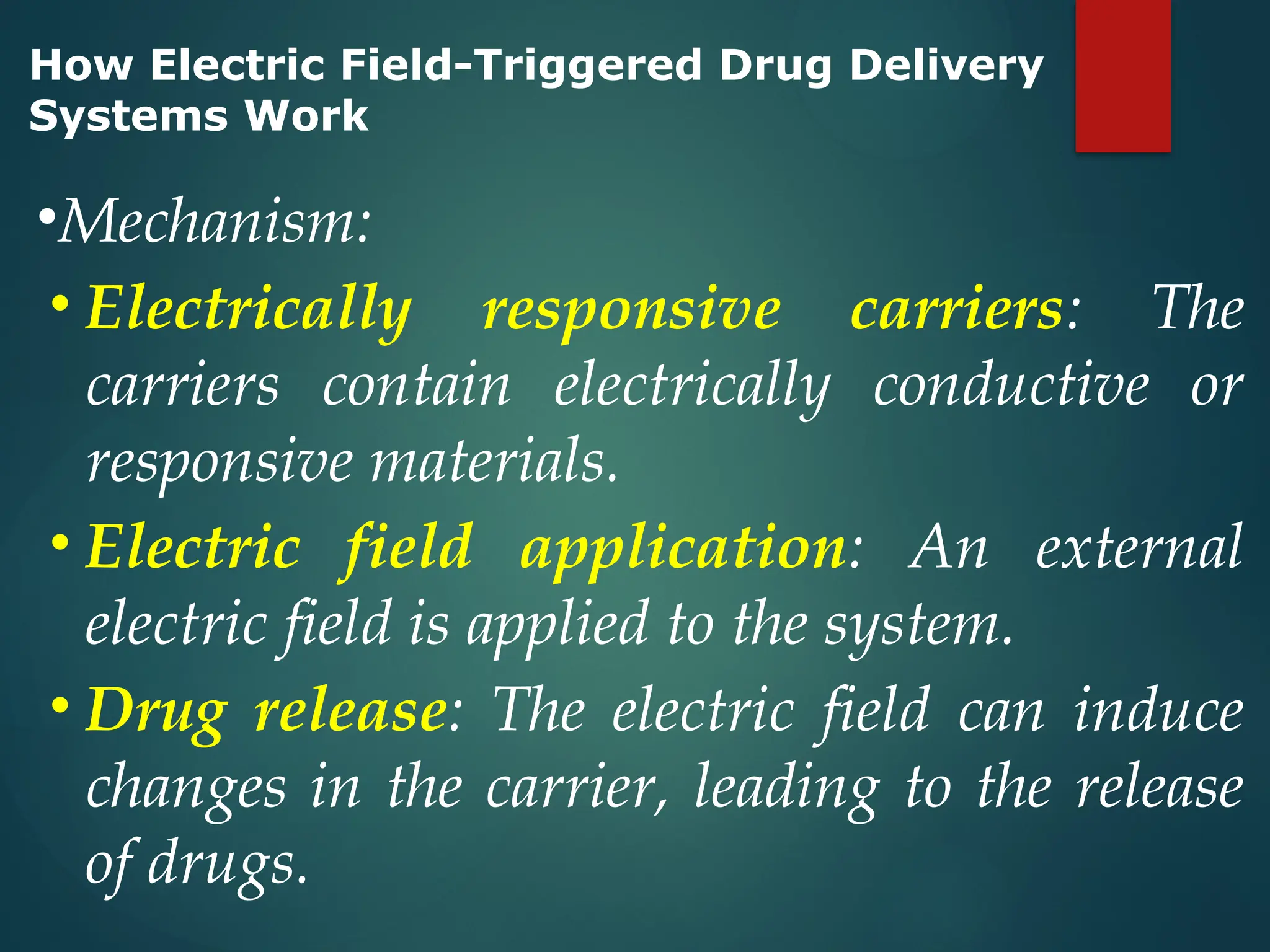 WORKING OF STIMULI RESPONSIVE DRUG DELIVERYSYSTEMS | PPTX