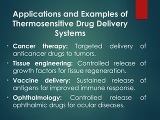 WORKING OF STIMULI RESPONSIVE DRUG DELIVERYSYSTEMS | PPTX
