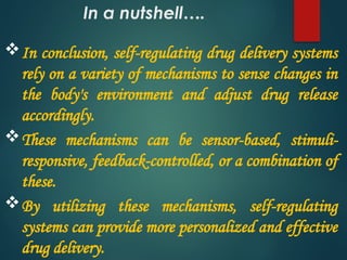 WORKING OF STIMULI RESPONSIVE DRUG DELIVERYSYSTEMS | PPTX