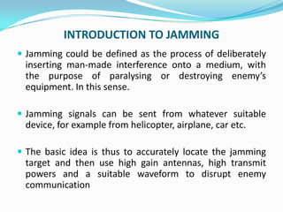 Working of wimax under jamming | PPTX