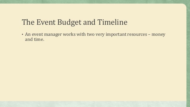 timeline of event
