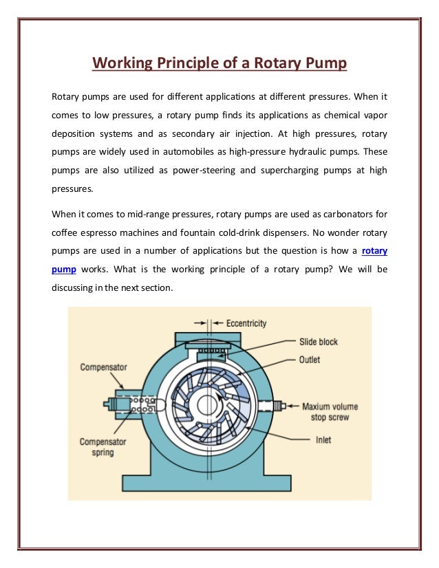 Useful Rotary Pump for Your Different Types of Applications