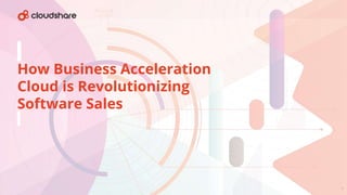1
How Business Acceleration
Cloud is Revolutionizing
Software Sales
 