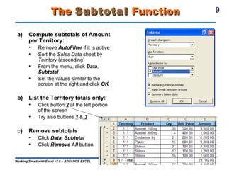 Working smart with excel v2.0 | PPT