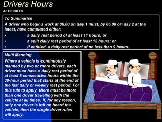 Working time regulations | PPS