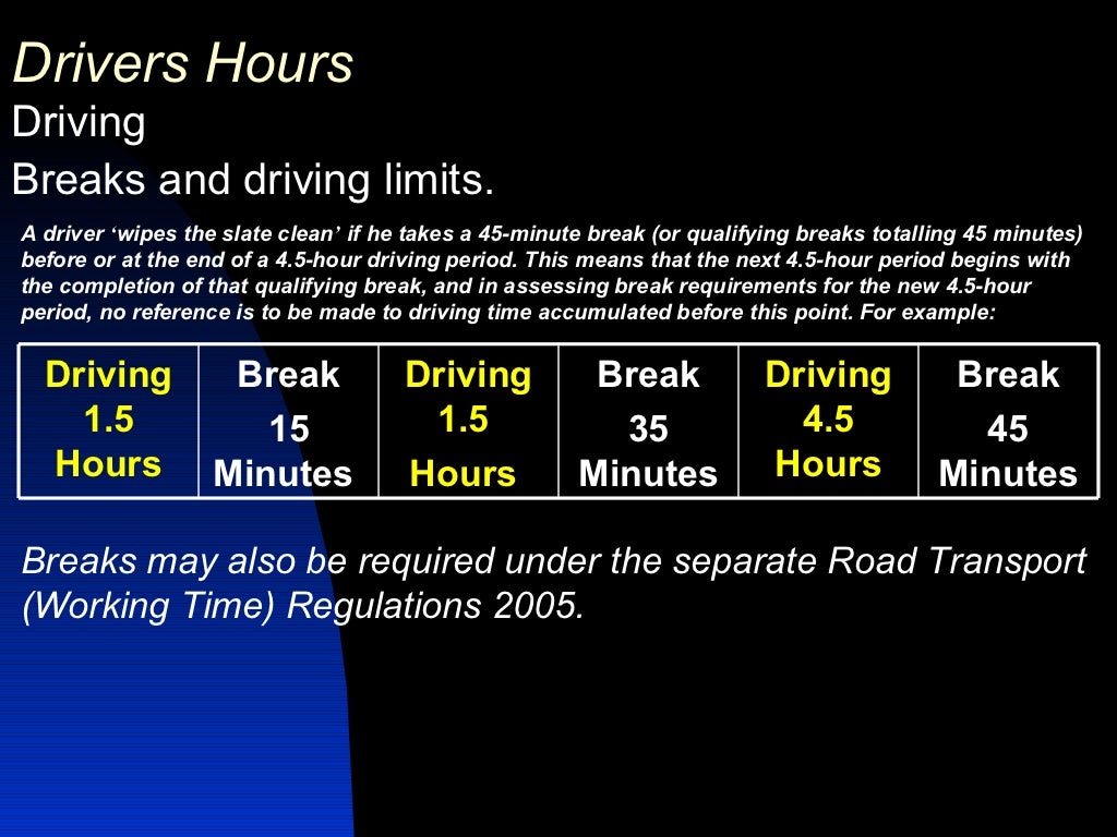 Working Time Regulations