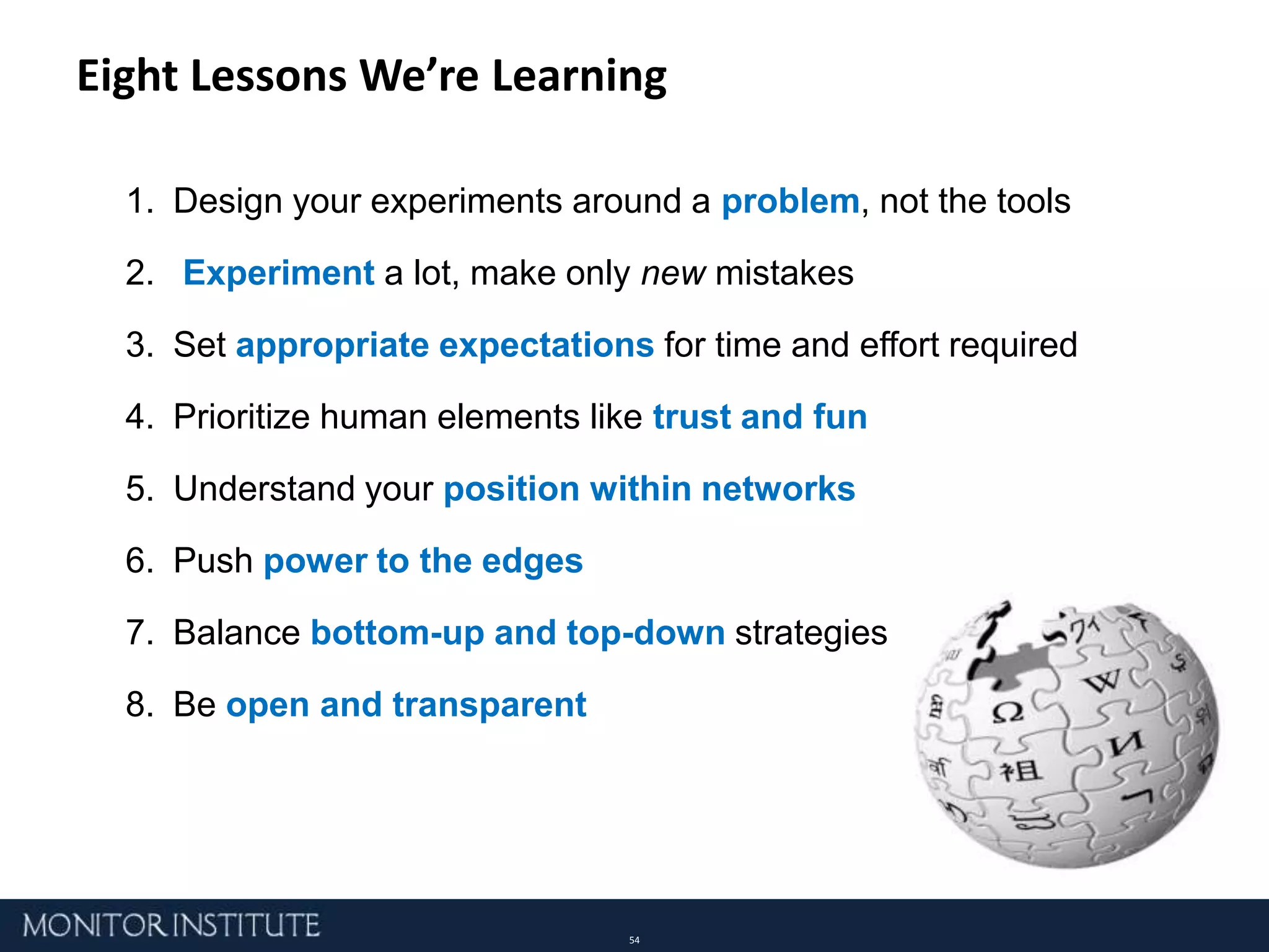 Nonprofits with explicit network structure